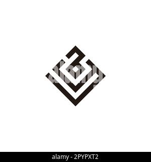 Letter ya ay y a square, elegant geometric symbol simple logo vector Stock Vector