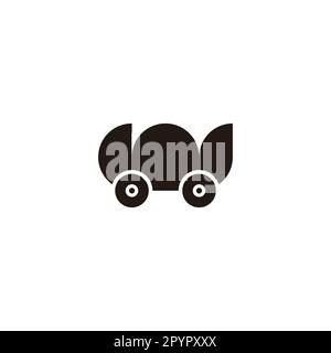 Motorcycle, illustration, simple geometric symbol simple logo vector Stock Vector