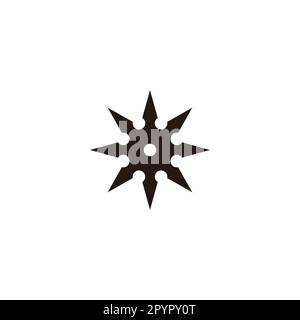 Knife, octagon geometric symbol simple logo vector Stock Vector