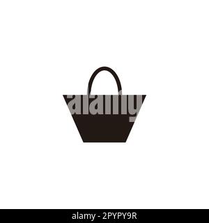 Bag, shopping geometric symbol simple logo vector Stock Vector