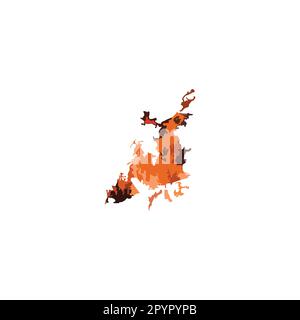 Fires, papers geometric symbol simple logo vector Stock Vector
