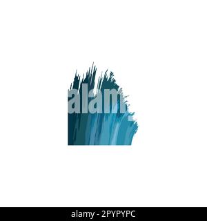 Wave, liquid, watersplash geometric symbol simple logo vector Stock Vector