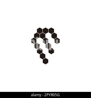 Letter m hexagons, diamond geometric symbol simple logo vector Stock Vector