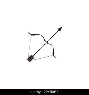 Arrow, archer geometric symbol simple logo vector Stock Vector
