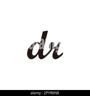 Letter dr connect geometric symbol simple logo vector Stock Vector