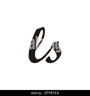 Letter Ls connect geometric symbol simple logo vector Stock Vector