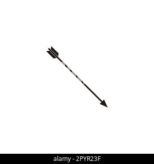 Arrow geometric symbol simple logo vector Stock Vector