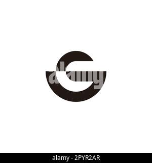 Letter CJ  geometric symbol simple logo vector Stock Vector
