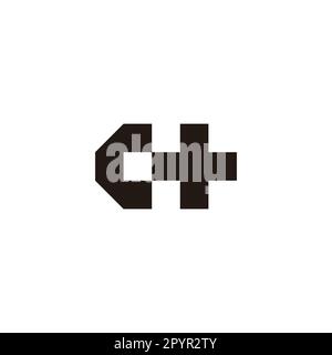 Letter G plus, square geometric symbol simple logo vector Stock Vector ...