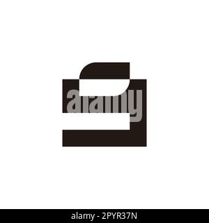 Letter y leaf, outline geometric symbol simple logo vector Stock Vector