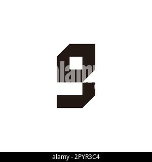 Letter go og g o leaf geometric symbol simple logo vector Stock Vector