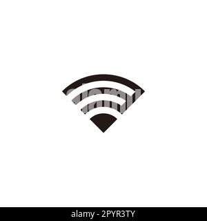 Number 3 pencil geometric symbol simple logo vector Stock Vector