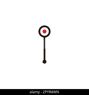 Letter i off, line geometric symbol simple logo vector Stock Vector