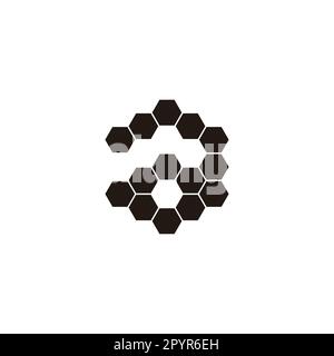 Letter g hexagons, hexagon outline geometric symbol simple logo vector ...
