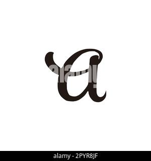 Letter a, neat, clean geometric symbol simple logo vector Stock Vector