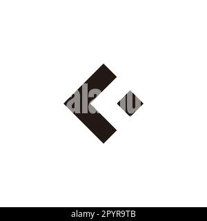 Letter C and o arrow geometric symbol simple logo vector Stock Vector