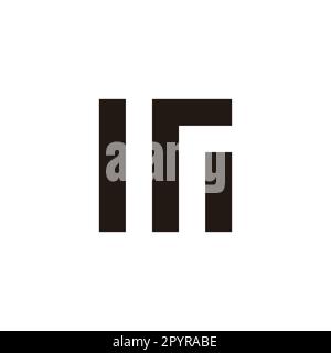 Letter m and r square, stripe geometric symbol simple logo vector Stock Vector