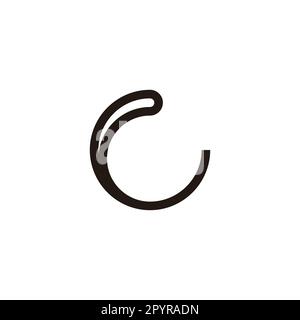 Letter G splash, outline geometric symbol simple logo vector Stock Vector