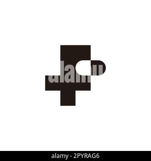 Letter f capsule, square geometric symbol simple logo vector Stock Vector