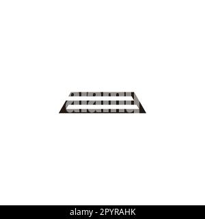 Letter a gold, geometric symbol simple logo vector Stock Vector