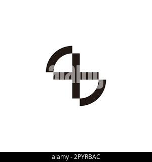 Letter S plus, unique geometric symbol simple logo vector Stock Vector