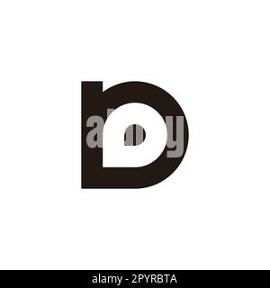 Letter b balloon geometric symbol simple logo vector Stock Vector