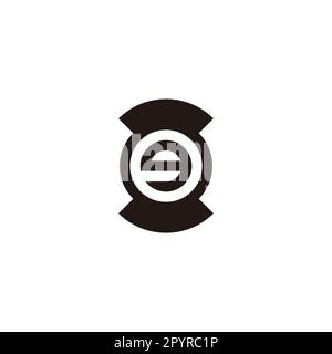 Letter g hourglass, circle geometric symbol simple logo vector Stock Vector