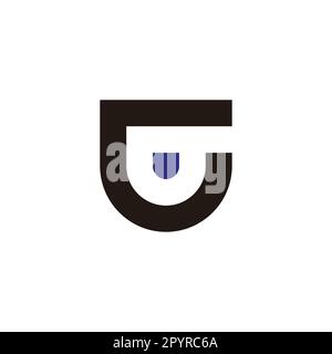 Letter G shield geometric symbol simple logo vector Stock Vector