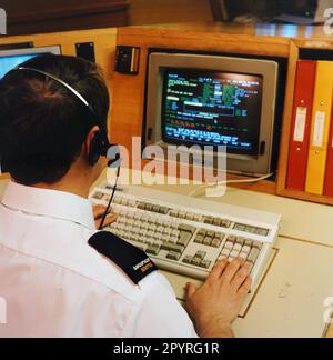 Securicor control room, UK Stock Photo