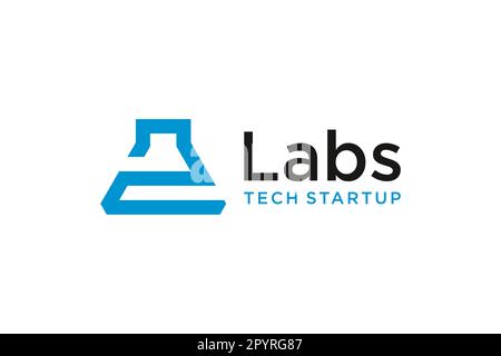 Letter Z monogram logo design. for lab science technolog Stock Vector