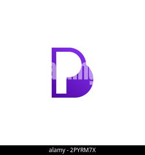 PB Logo Design. Letter BP Initial Vector Design Stock Vector