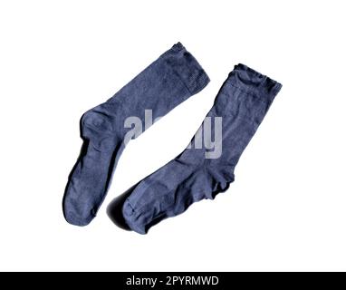 Crumpled socks isolated on white background. Stock Photo