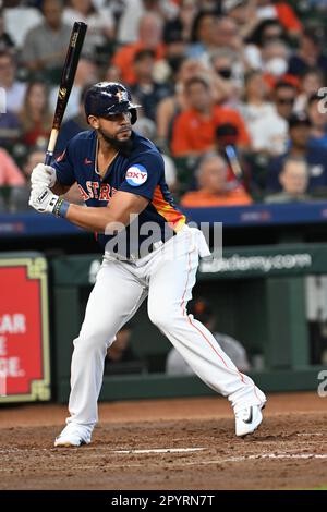Houston Astros first baseman Jose Abreu (79) singles to left field in the  bottom of the fourth inning during the MLB game between the Toronto Blue  Jay Stock Photo - Alamy
