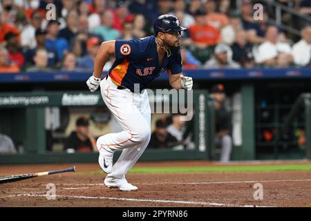 Houston Astros first baseman Jose Abreu works during a spring training  baseball game against the Miami Marlins, Sunday, March 19, 2023, in  Jupiter, Fla. (AP Photo/Lynne Sladky Stock Photo - Alamy