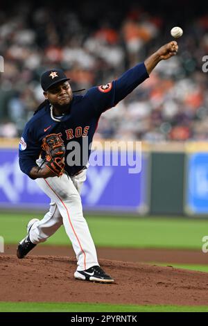 Houston, United States. 03rd May, 2023. San Francisco Giants catcher JOEY  BART batting in the top of the sixth inning during the MLB game between the  San Francisco Giants and the Houston Astros on Wednesday May 3, 2023, at  Minute Maid Park in