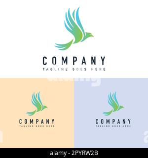 Bird logo design vector template. Bird logo design. Flying Dove Bird Logo Template Vector. Stock Vector