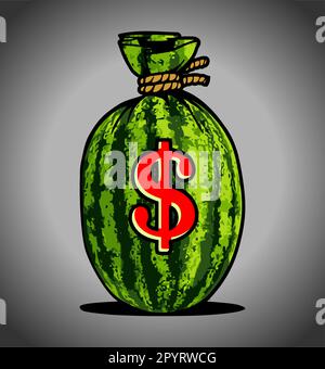 watermelon fruit vector template Stock Vector
