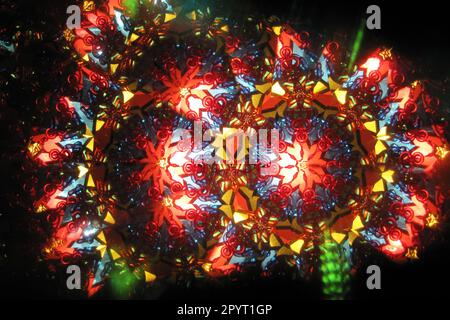 color kaleidoscope texture as very nice abstract background Stock Photo