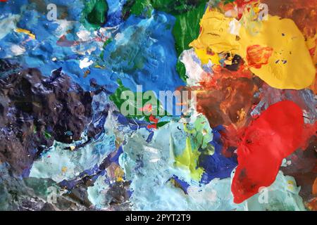 color pallet texture as nice color background Stock Photo