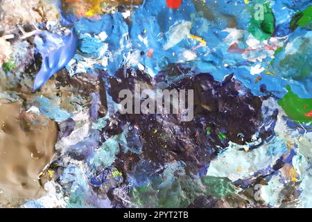 color pallet texture as nice color background Stock Photo