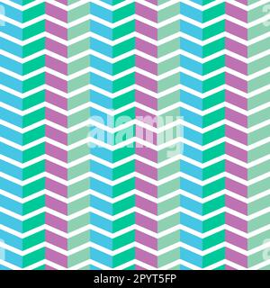 Chevron Pattern. Horizontal Zigzag Stripes Print. Repeated Chevron Lines Background. Simple Classic Geometric Pattern With Stripes Stock Vector