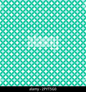 Green Flower Of Life Sacred Geometry Pattern Background Stock Vector
