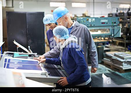 Monitoring printing every step of the way Stock Photo