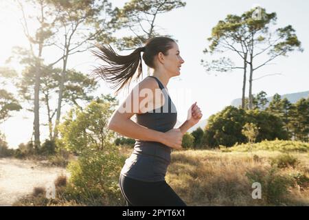 Trail running training in the city