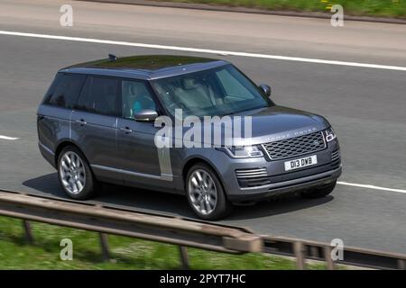 2021 Land Rover Range Rover Autobio D Mhev A D300 Auto MHEV Start/Stop Grey Car SUV Diesel 2997 cc Stock Photo