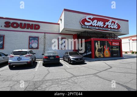 Sam Ash Music shop in Las Vegas. Stock Photo