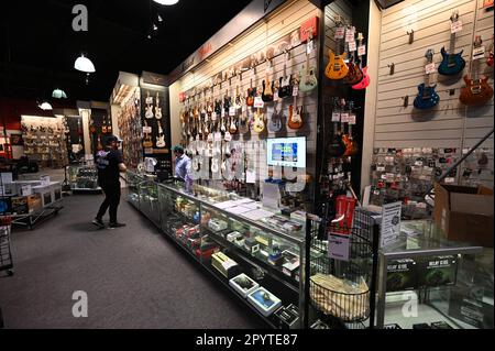 Sam Ash Guitar shop in Las Vegas Stock Photo