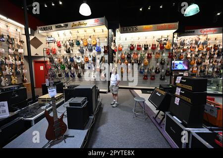 Sam Ash Guitar shop in Las Vegas Stock Photo