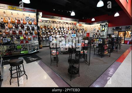 Sam Ash Guitar shop in Las Vegas Stock Photo