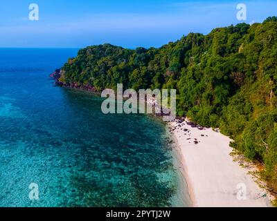 Koh Kradan Island Southern Thailand voted as the new nr 1 beach in the world.  Stock Photo